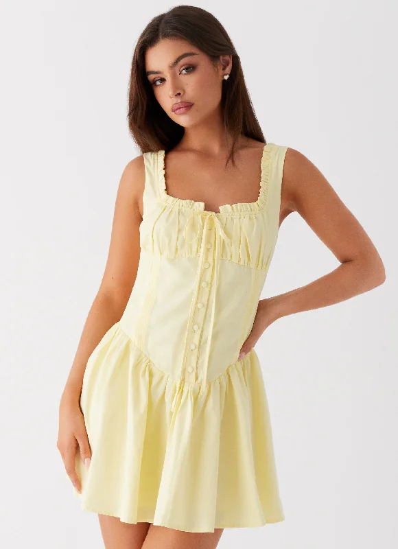 Brunch - Suitable Casual Dresses for a Relaxed Gathering​ Wren Mini Dress - Yellow