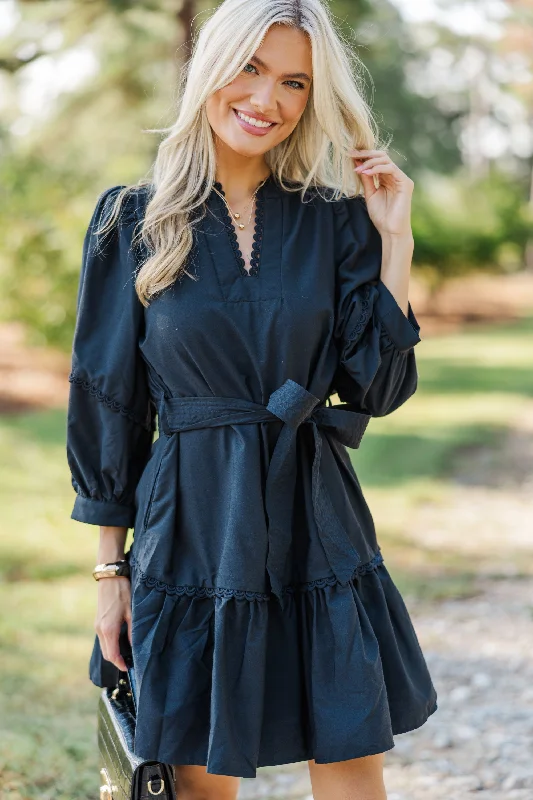 Floral Printed Casual Dresses for Summer​ Want You Back Black Crochet Dress