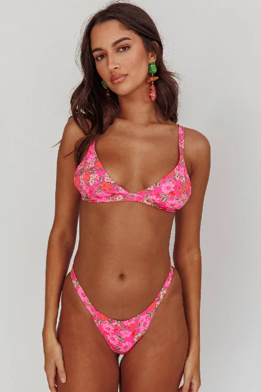 DIY - Inspired Casual Dresses with Customizable Elements Aether Scrunched Tanga Bikini Bottoms Pink Floral DIY - Inspired Casual Dresses with Customizable Elements Aether Scrunched Tanga Bikini Bottoms Pink Floral