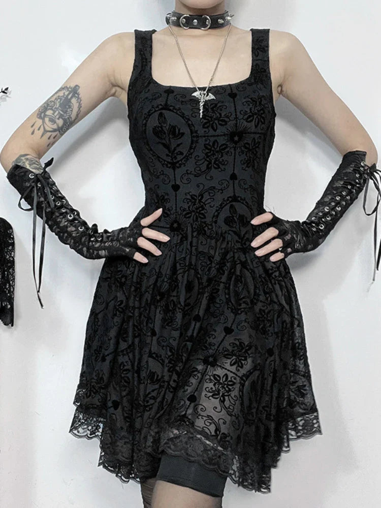Satin mini dresses for a luxurious feel 2024 Summer New Harajuku Retro Sexy Wrapped Hip Mini Dress Y2K Vintage Gothic Punk Dark Style Tie Up A-Line Dress Satin mini dresses for a luxurious feel 2024 Summer New Harajuku Retro Sexy Wrapped Hip Mini Dress Y2K Vintage Gothic Punk Dark Style Tie Up A-Line Dress