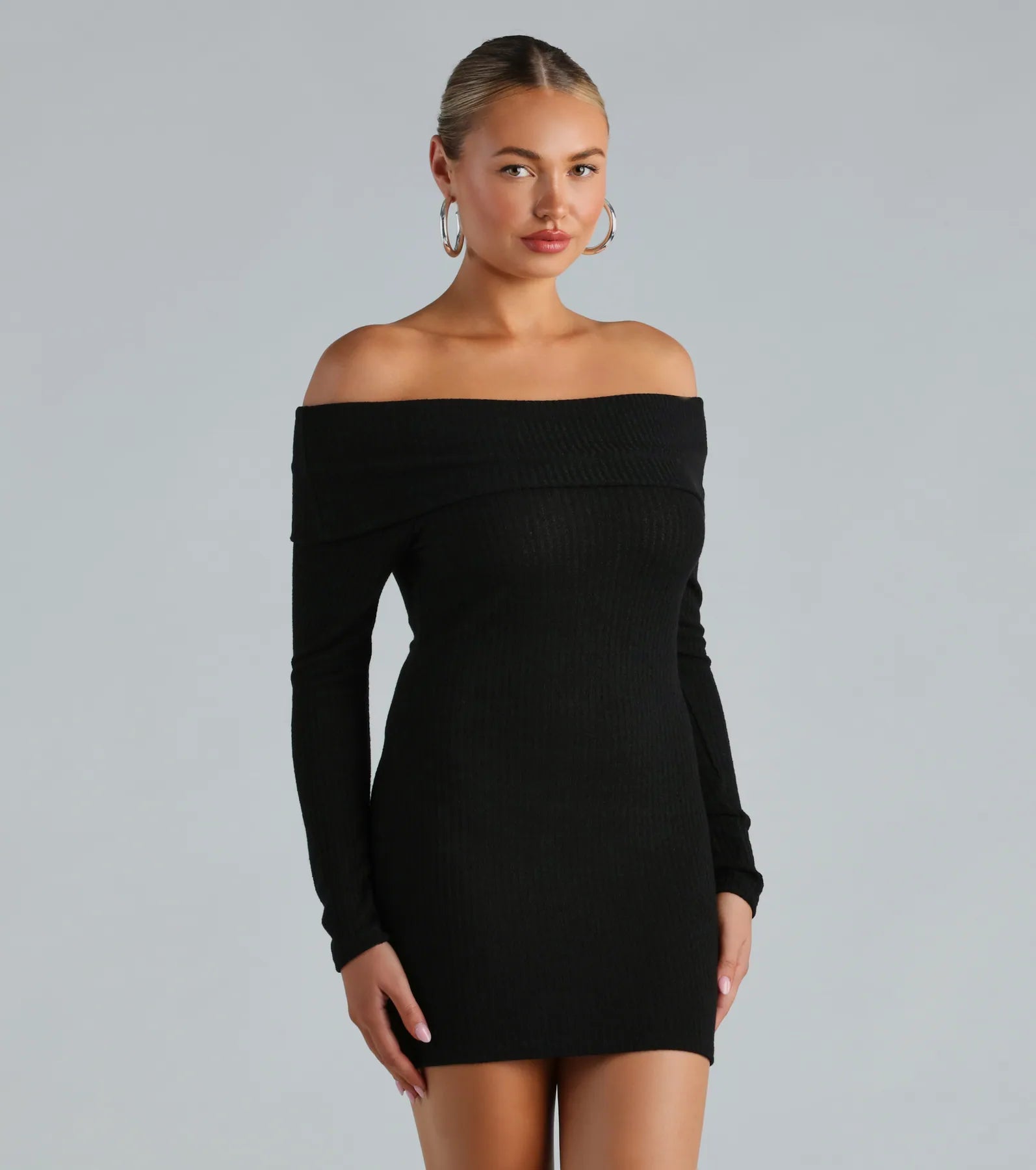 Washable Casual Dresses for Convenient Cleaning Essential Chic Off-The-Shoulder Mini Dress Washable Casual Dresses for Convenient Cleaning Essential Chic Off-The-Shoulder Mini Dress