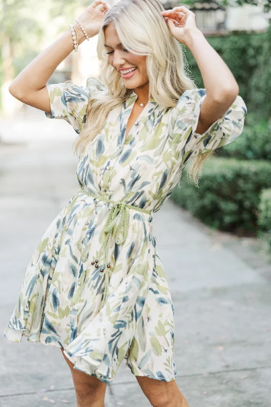 Baby Girl Casual Dresses for a Sweet Look Little Bit Of Love Olive Green Floral Dress Baby Girl Casual Dresses for a Sweet Look Little Bit Of Love Olive Green Floral Dress