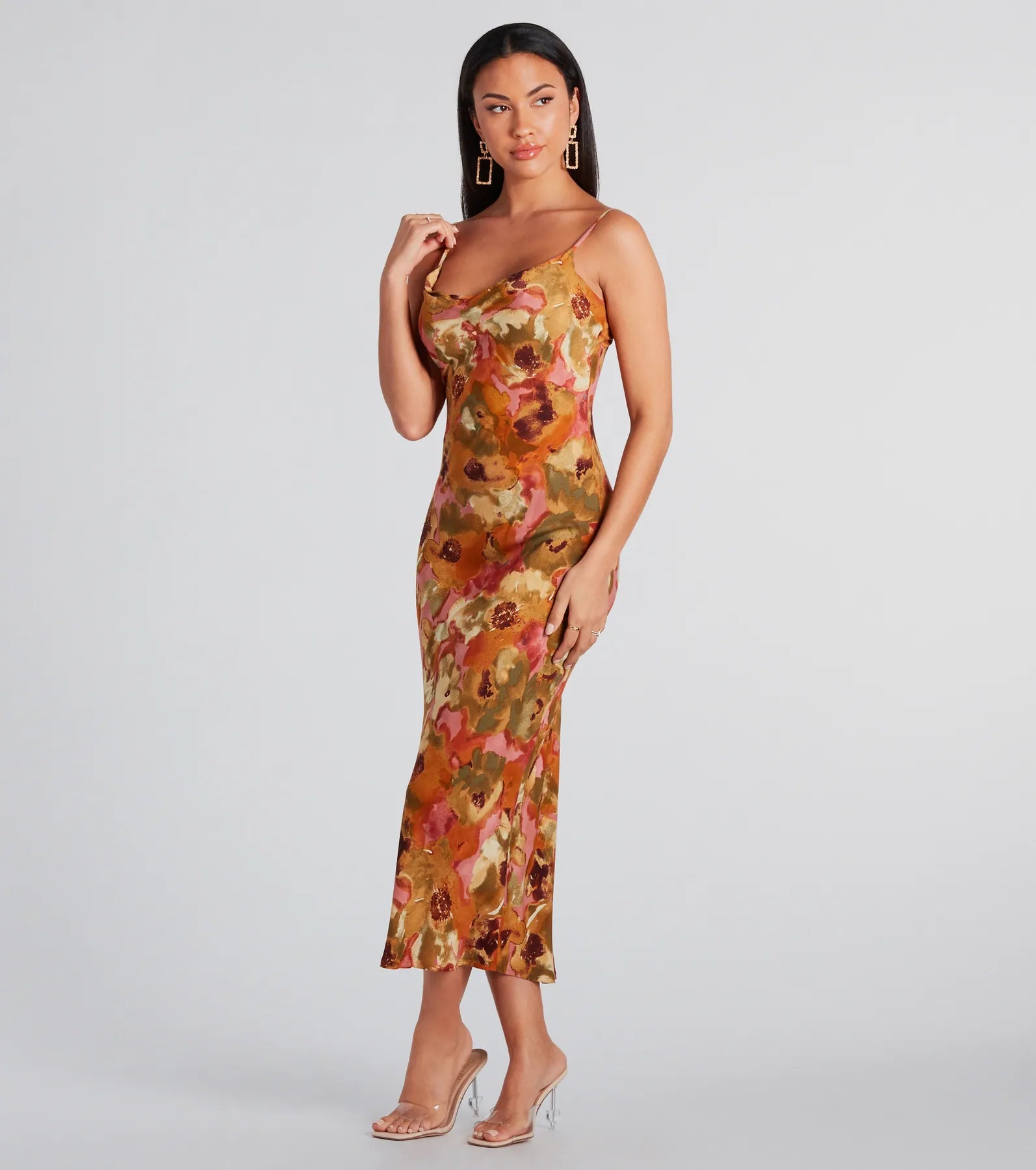 Hypoallergenic Casual Dresses for Sensitive Skin Simply Fine In Floral A-Line Midi Dress Hypoallergenic Casual Dresses for Sensitive Skin Simply Fine In Floral A-Line Midi Dress