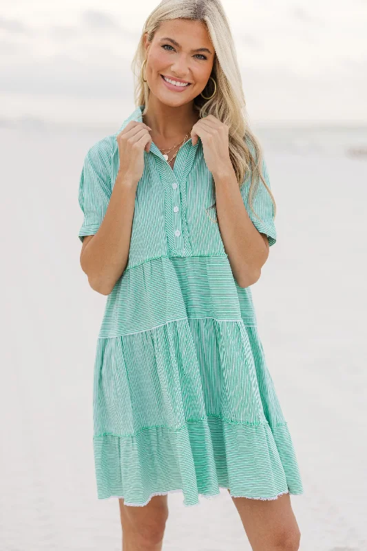 Layered Casual Dresses for a Stylish Ensemble All You Need To Hear Green Striped Babydoll Dress Layered Casual Dresses for a Stylish Ensemble All You Need To Hear Green Striped Babydoll Dress