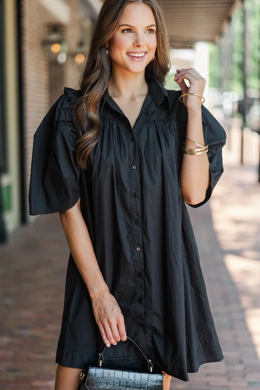 Sequined Casual Dresses for Special Occasions​ It's Always For You Black Babydoll Dress