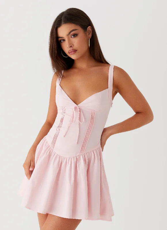 Off - Shoulder Casual Dresses for a Feminine Touch​ Juno Mini Dress - Pink