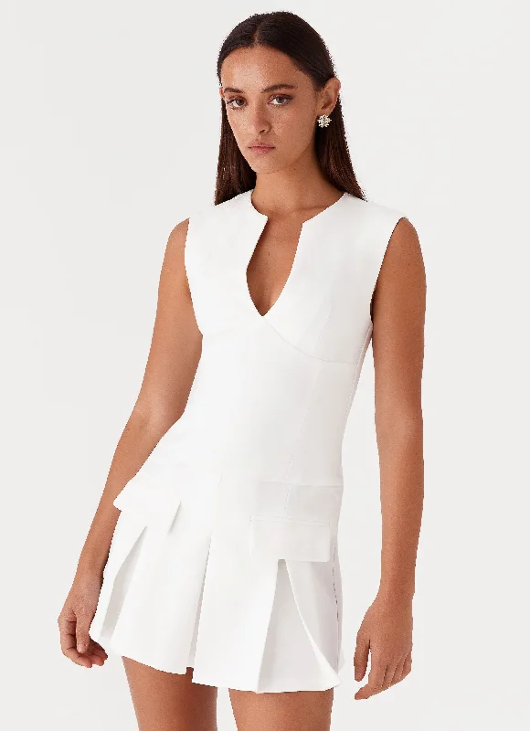 Jewelry - Complementary Casual Dresses for a Complete Look Cassia Mini Dress - White Jewelry - Complementary Casual Dresses for a Complete Look Cassia Mini Dress - White