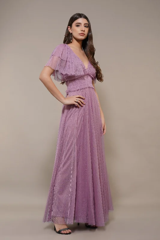 Quick - Dry Casual Dresses for Travel and Outdoor Use Shelby Maxi Dress in Dusty Lilac Quick - Dry Casual Dresses for Travel and Outdoor Use Shelby Maxi Dress in Dusty Lilac