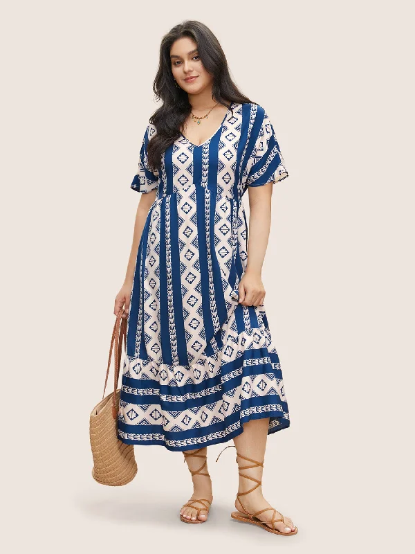 Baby Girl Casual Dresses for a Sweet Look Bandana Print Patchwork Elastic Waist Dress Baby Girl Casual Dresses for a Sweet Look Bandana Print Patchwork Elastic Waist Dress