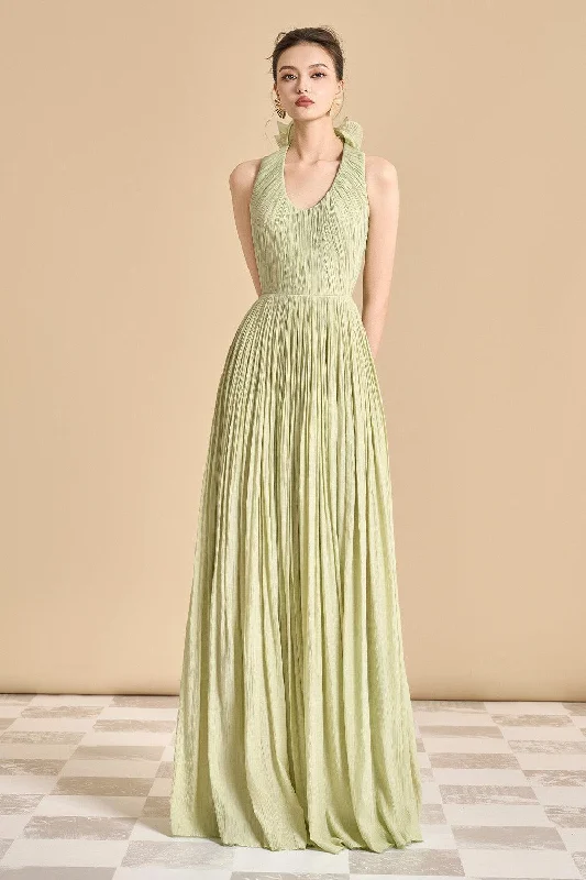 Cable - Knit Casual Dresses for a Traditional Style Nasir Gathered Scoop Neck Tencel Floor Length Dress Cable - Knit Casual Dresses for a Traditional Style Nasir Gathered Scoop Neck Tencel Floor Length Dress