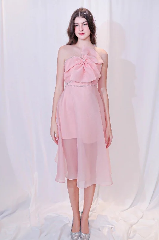 Non - Slip Casual Dresses with Adjustable Straps Sacha Fit and Flare Sleeveless Organza Midi Dress Non - Slip Casual Dresses with Adjustable Straps Sacha Fit and Flare Sleeveless Organza Midi Dress