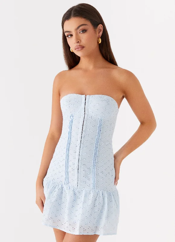 Sequined Casual Dresses for Special Occasions​ Bloomsbury Bustier Mini Dress - Blue