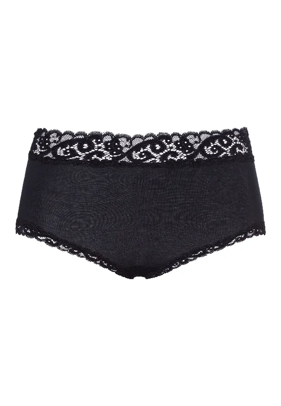 Women's satin - finished briefs for a smooth touch Moments Full Brief | Black 71483-019 Women's satin - finished briefs for a smooth touch Moments Full Brief | Black 71483-019