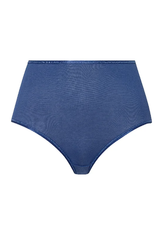 Women's high - waisted briefs with a lace trim Cotton Seamless Full Brief | True Navy 71625-2604 Women's high - waisted briefs with a lace trim Cotton Seamless Full Brief | True Navy 71625-2604