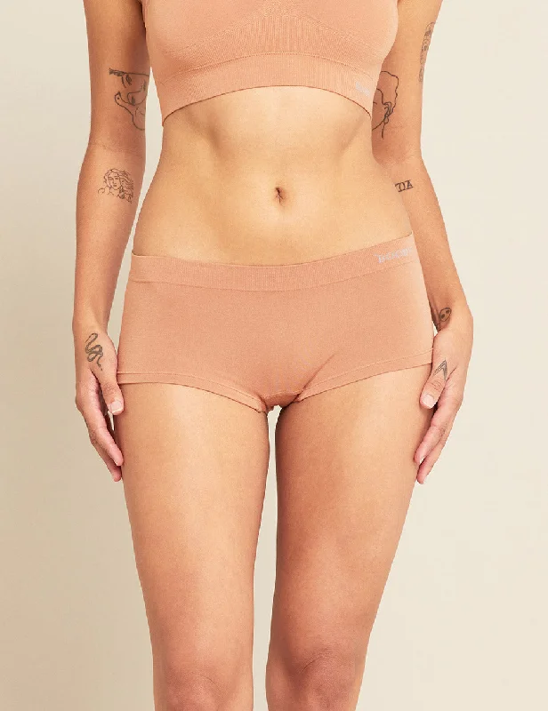 Women's maternity briefs for expectant mothers Boyleg Briefs - Nude 2