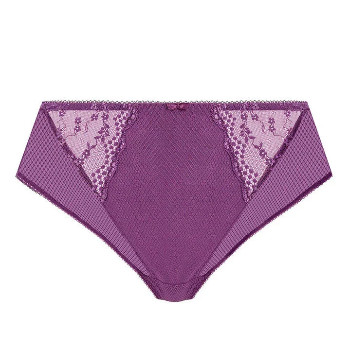 Women's travel - friendly briefs for easy packing Elomi Charley High Leg Brief-Pansy