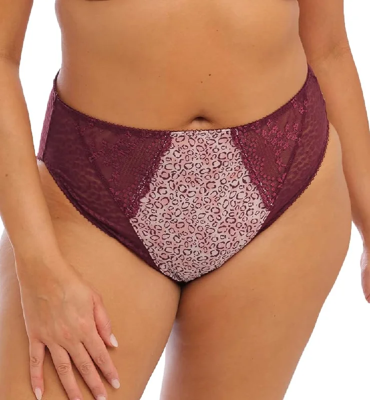 Women's hipster briefs with a ribbed texture Elomi Lucie High Leg Brief