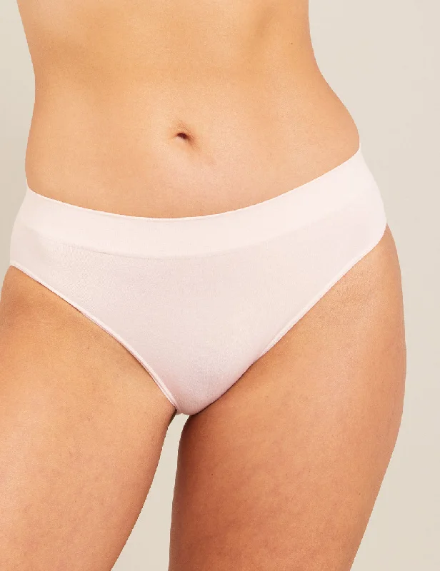 Women's bamboo fiber briefs for breathability LYOLYTE® Mid-Rise Brief - Powder Pink