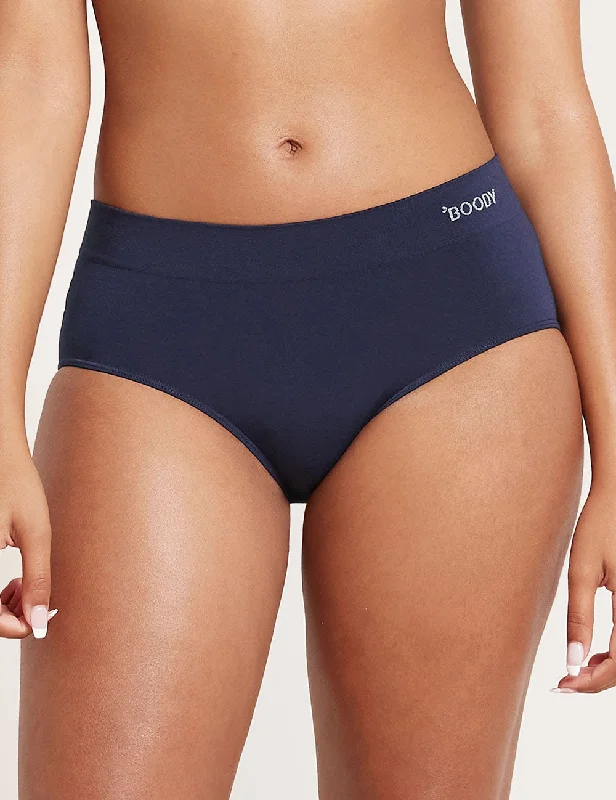 Women's string briefs with a metallic accent Midi Briefs - Navy