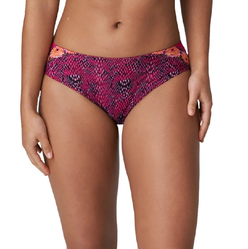 Women's low - rise briefs in a seamless design Prima Donna Efforia Rio Brief -Winter Blossom