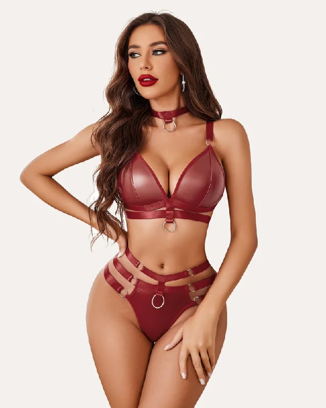 Leather Dark Red