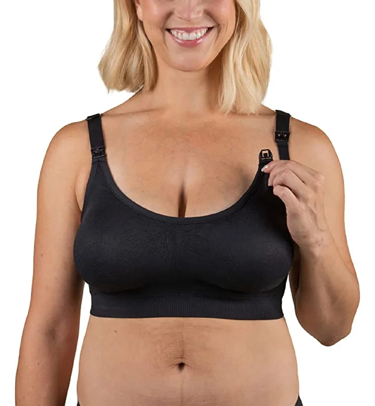 adjustable strap women nursing bra BRAVADO! Beaucoup Nursing Bra (11033BA) - Black