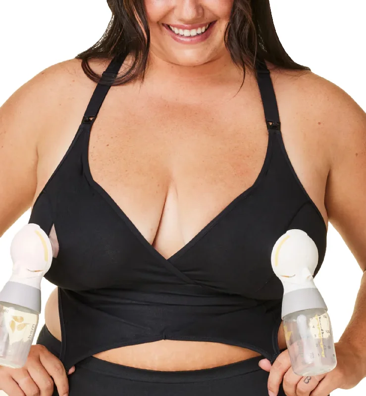 sleep - friendly women nursing bra BRAVADO! DESIGNS Original FULL CUP Pumping and Nursing Bra (12006VFC) - Black