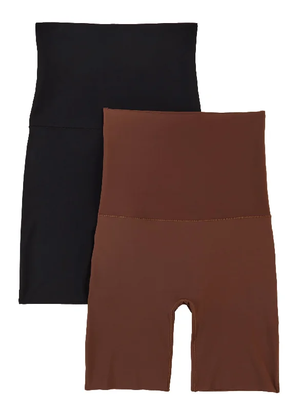 Women's Lingerie with Matching Robes  Snatched High Waist Biker Shorts 2 Pack