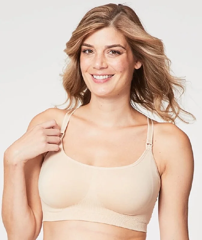 new mom's first women nursing bra Cake Maternity Cotton Candy Seamless Sleep & Yoga Wire-Free Nursing Bra - Nude new mom's first women nursing bra Cake Maternity Cotton Candy Seamless Sleep & Yoga Wire-Free Nursing Bra - Nude