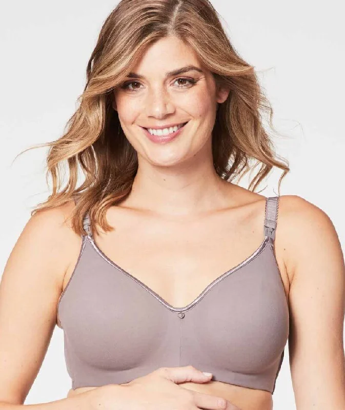 sleep - friendly women nursing bra Cake Maternity Croissant Seamless Flexi Wire Nursing Bra -  Raisin