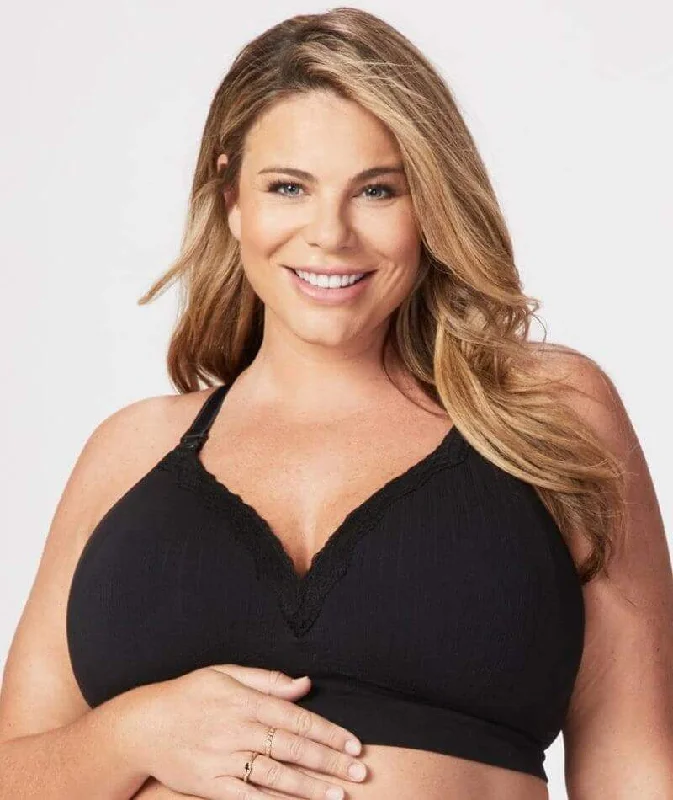 anti - bacteria women nursing bra Cake Maternity Tutti Frutti B-Dd Cup Wire-Free Nursing Bra - Black anti - bacteria women nursing bra Cake Maternity Tutti Frutti B-Dd Cup Wire-Free Nursing Bra - Black