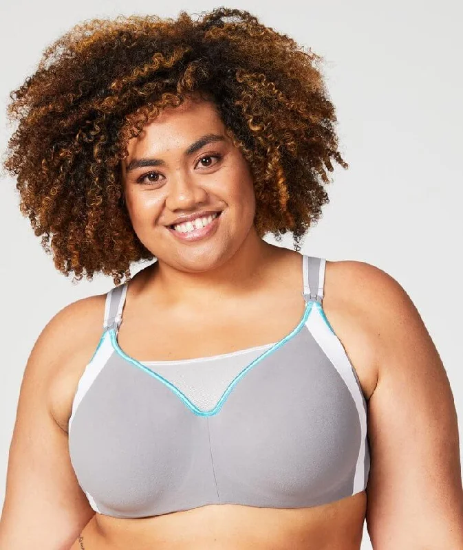 eco - friendly material women nursing bra Cake Maternity Zest Flexi Wire High Impact Maternity & Nursing Sports Bra - Grey