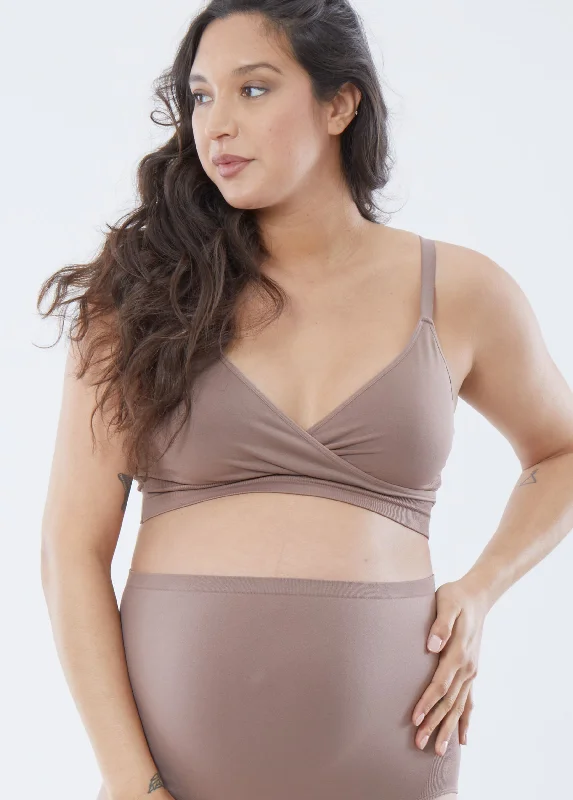easy - access women nursing bra Cooling Crossover Nursing Bra