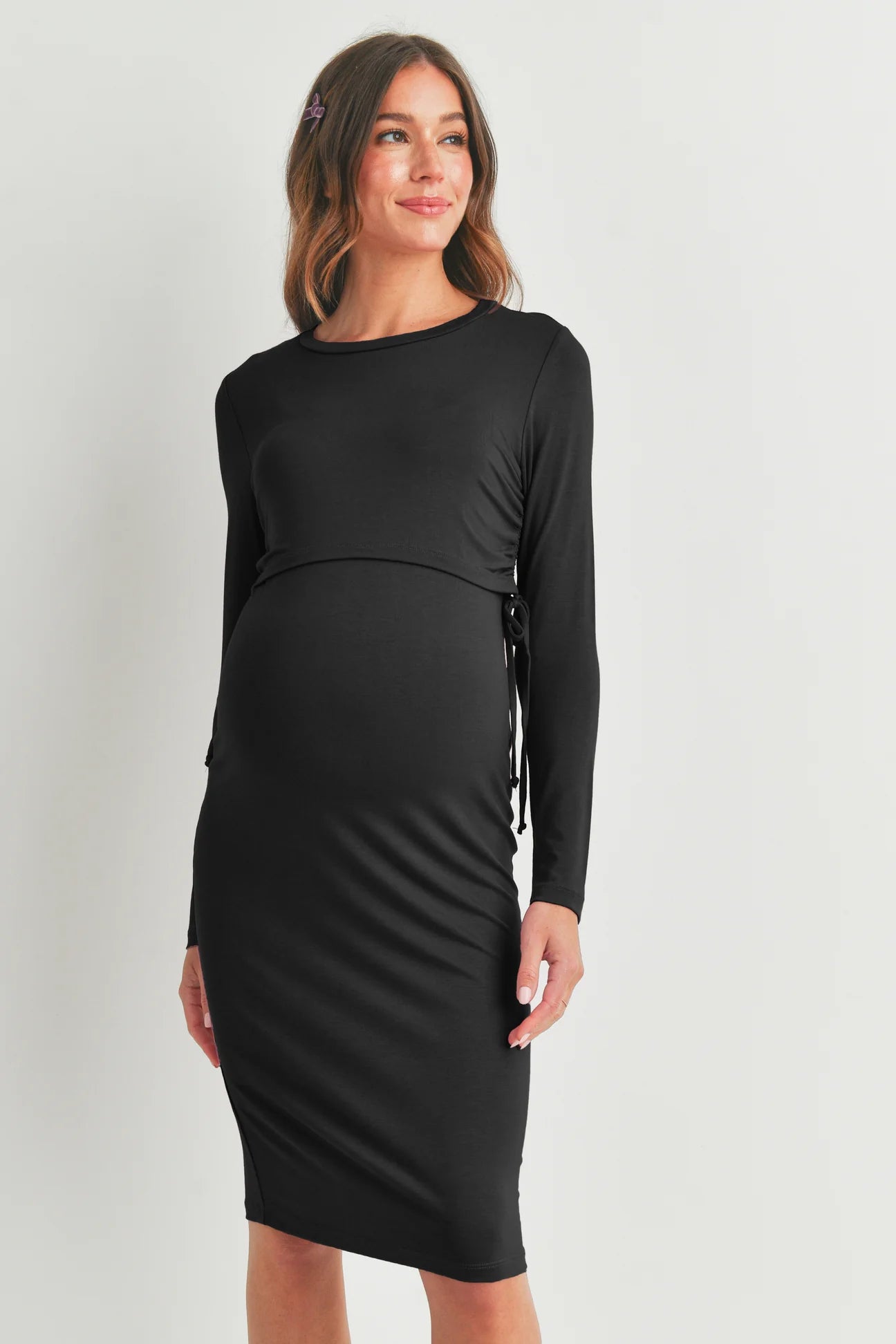 front closure women nursing bra Crop Layered Dress