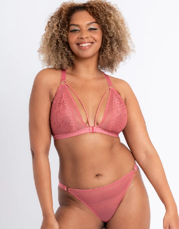 Non wired sports bras with high impact support Curvy Kate Front and Centre Non-Wired Bralette Rose Non wired sports bras with high impact support Curvy Kate Front and Centre Non-Wired Bralette Rose