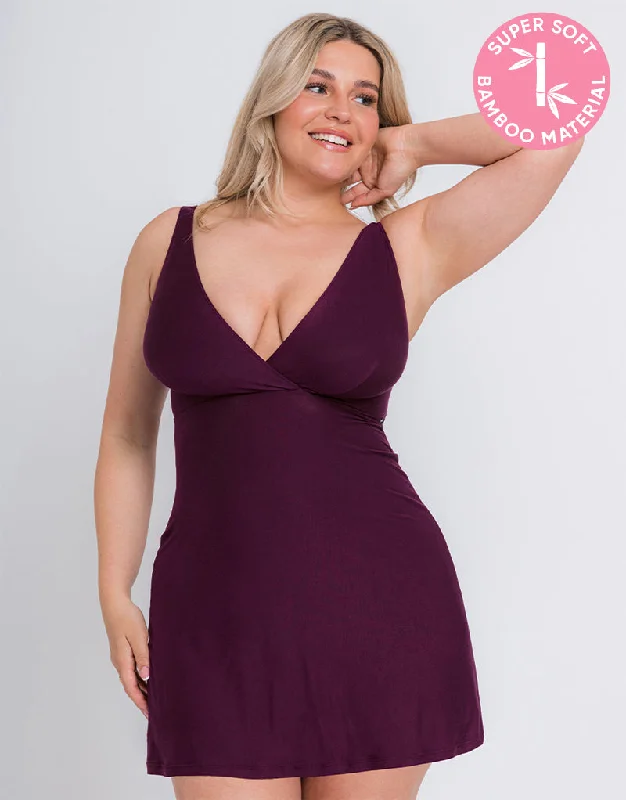 Plus size non wired bralettes​ Curvy Kate Softease Chemise Fig