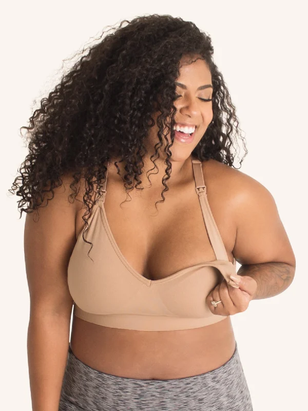 convertible women nursing bra with different styles The Alyssa - Seamless Wirefree Nursing Bra