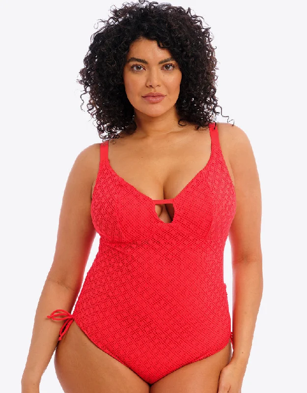 Strapless non wired bras with a smooth finish​ Elomi Bazaruto Swimsuit Sunset