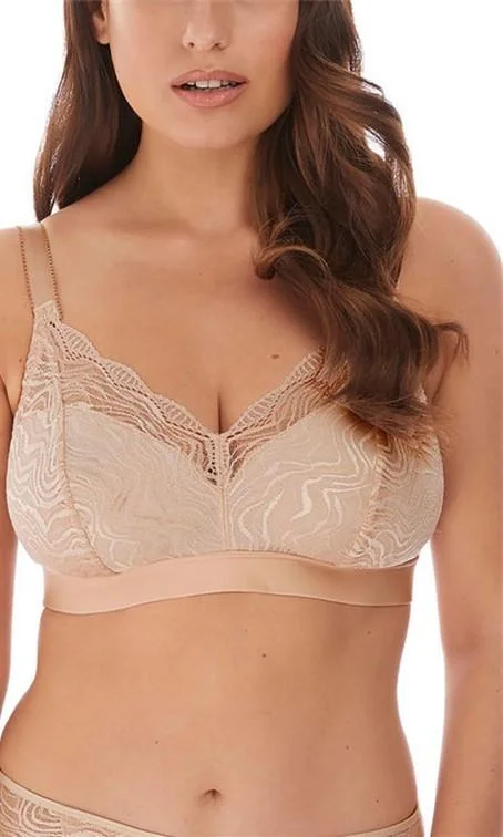Non wired sports bras for yoga workouts​ Fantasie Impression Natural Beige Bralette
