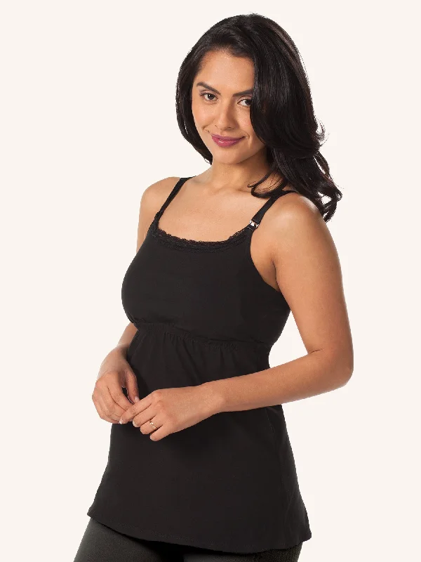 plus size women nursing bra Loving Moments Nursing Cami with Lace