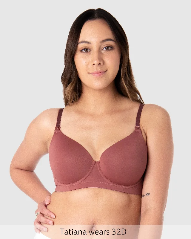 organic cotton women nursing bra Forever Yours T-Shirt Nursing Bra - Spice