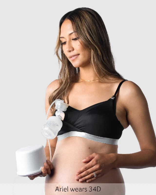 front closure women nursing bra Freedom Pump Nursing Bra - Black