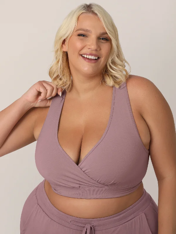 plus size women nursing bra French Terry Racerback Nursing & Sleep Bra | Twilight