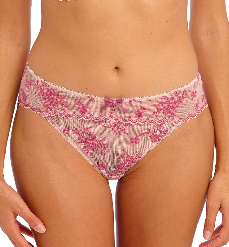 Low - rise bikini briefs with lace trim Freya Offbeat Decadence Lace Panty Brief (402550) - Vintage Rose Low - rise bikini briefs with lace trim Freya Offbeat Decadence Lace Panty Brief (402550) - Vintage Rose