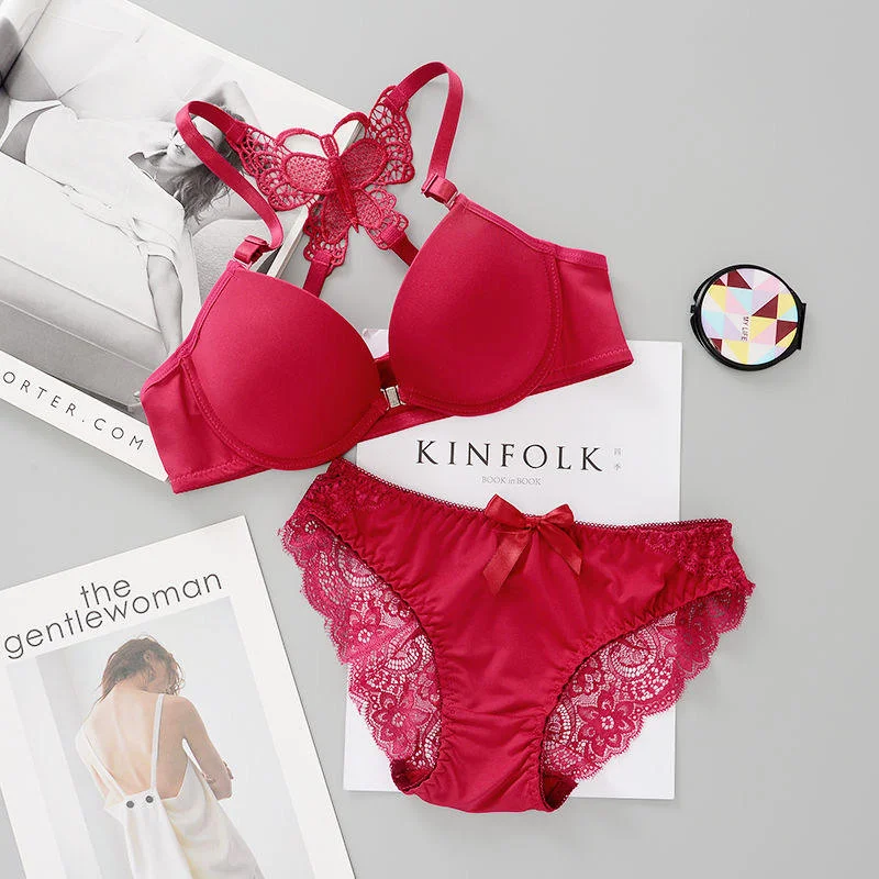 thong panty women bra and panty sets for minimal coverage Flourish Front Open Butterfly Back Push Up Bra & Panty Set 288 thong panty women bra and panty sets for minimal coverage Flourish Front Open Butterfly Back Push Up Bra & Panty Set 288