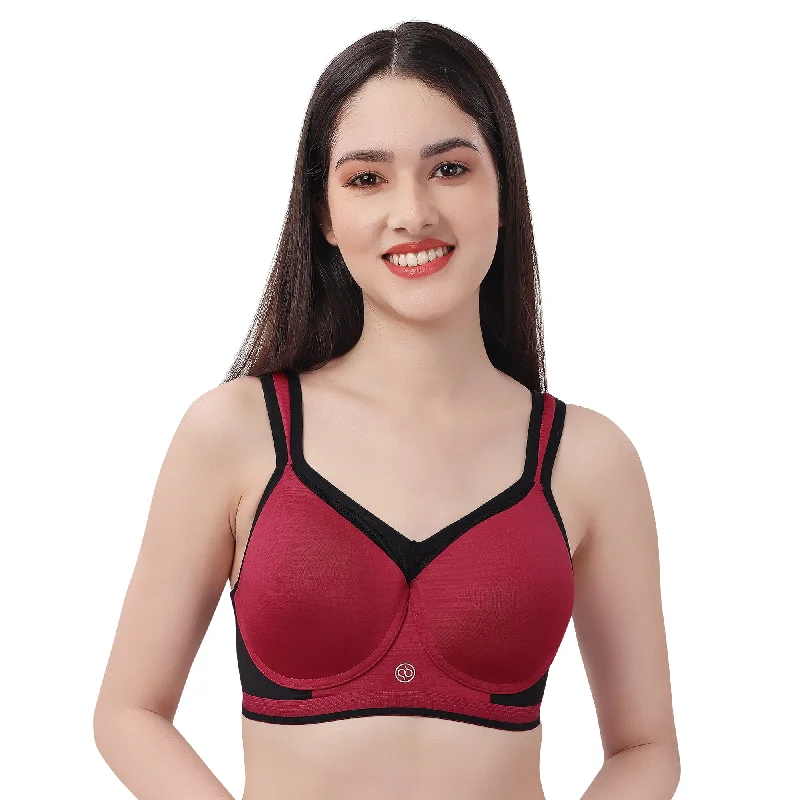 Strapless non wired bras with anti - slip grip Full Coverage High Impact Padded Non Wired Sports Bra-CB-906 Strapless non wired bras with anti - slip grip Full Coverage High Impact Padded Non Wired Sports Bra-CB-906