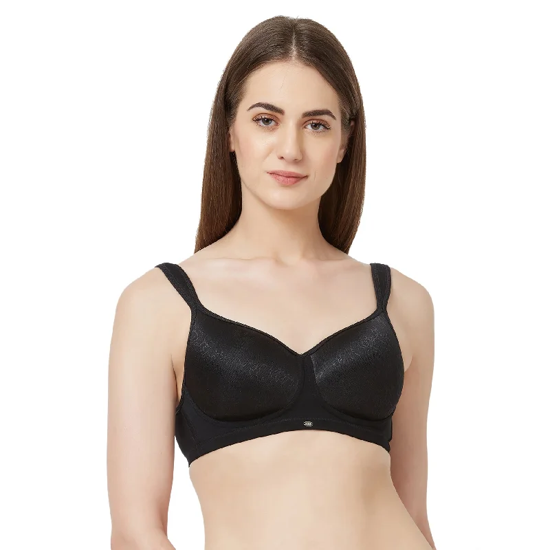 Adjustable strap non wired bras​ Full Coverage Padded Non Wired T-shirt Bra-CB-126
