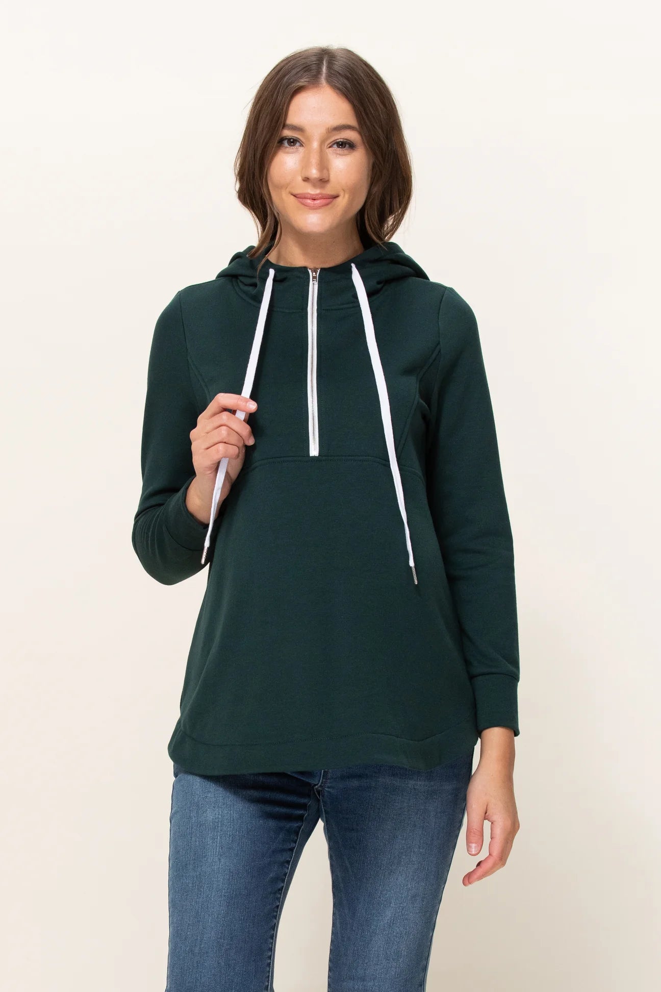 underwire alternative women nursing bra Half Zip Hoodie