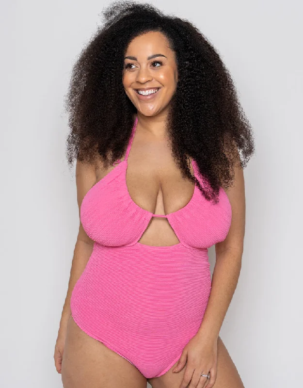 Non wired nursing bras with a stretchy material Ivory Rose Scrunch Halter Swimsuit Bright Pink Non wired nursing bras with a stretchy material Ivory Rose Scrunch Halter Swimsuit Bright Pink