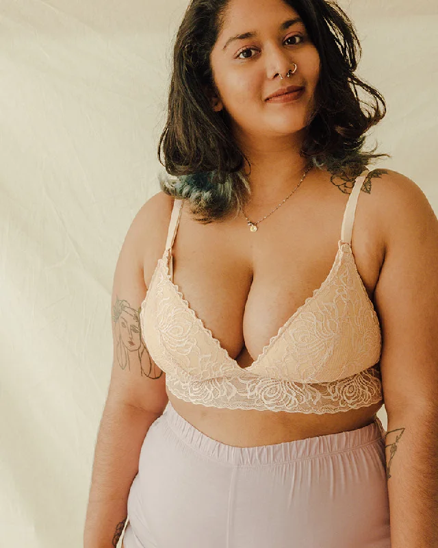 hand wash only women nursing bra Dreamy Lace Nursing Bra in Nude (LAST PIECE!)